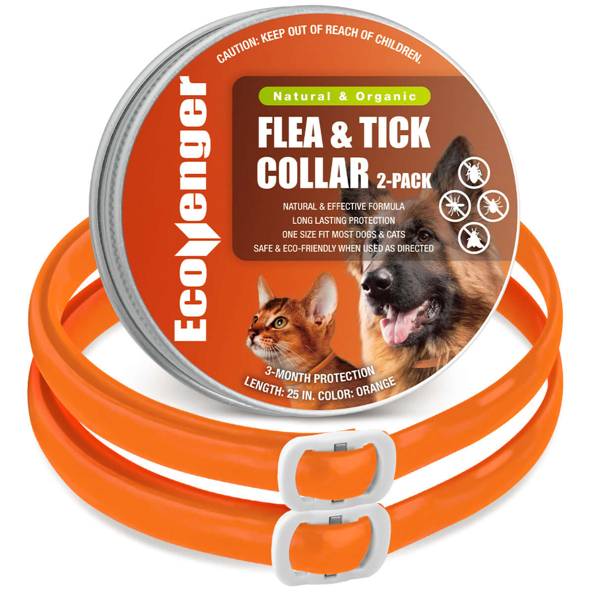 Ecovenger Flea & Tick Collar Repellent 2-Pack