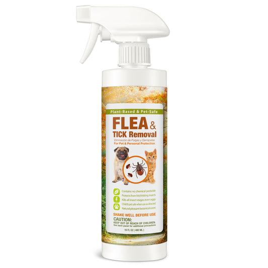 Ecovenger Flea & Tick Removal Spray 16 oz for Dogs and Cats